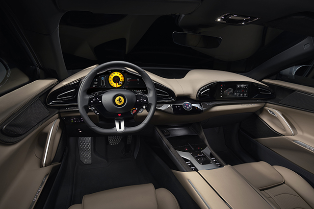 Interior of Ferrari Purosangue