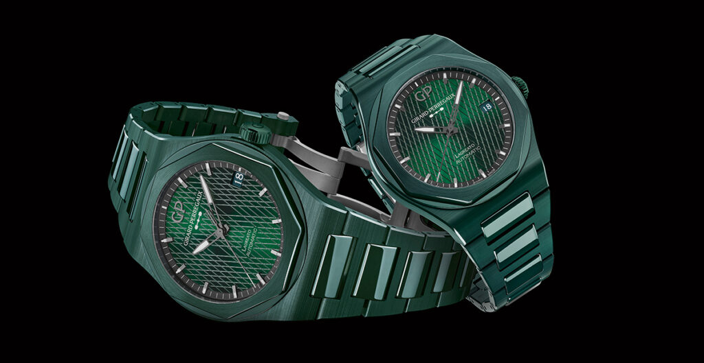 New Girard-Perregaux Laureato Green Ceramic Aston Martin Edition