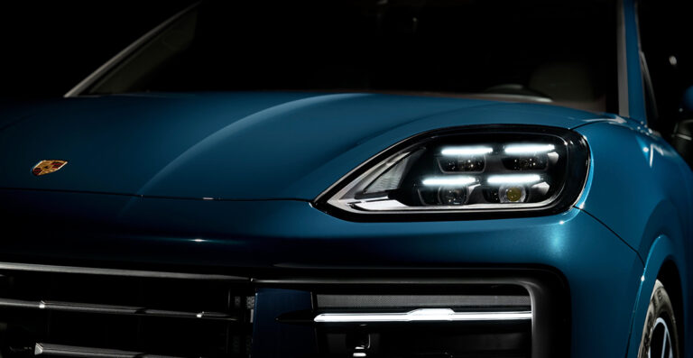 New Porsche Cayenne Headlight